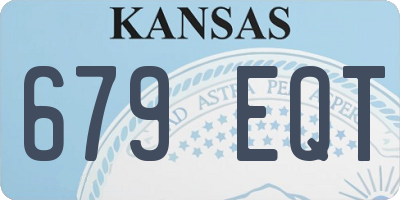 KS license plate 679EQT