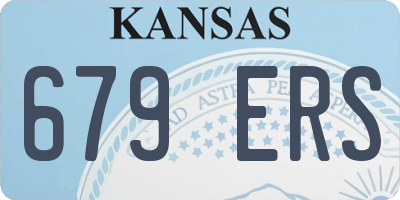 KS license plate 679ERS