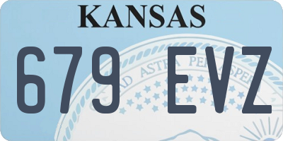 KS license plate 679EVZ
