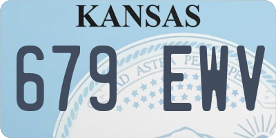 KS license plate 679EWV