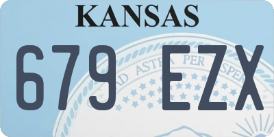 KS license plate 679EZX