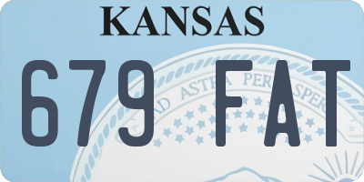 KS license plate 679FAT