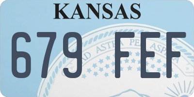 KS license plate 679FEF