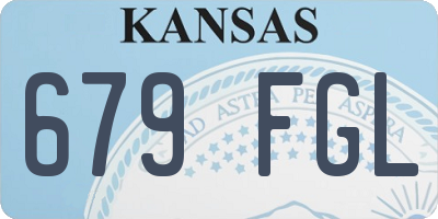 KS license plate 679FGL