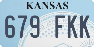 KS license plate 679FKK
