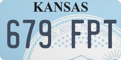 KS license plate 679FPT