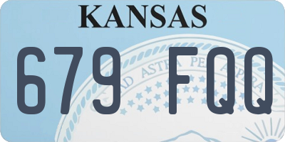 KS license plate 679FQQ