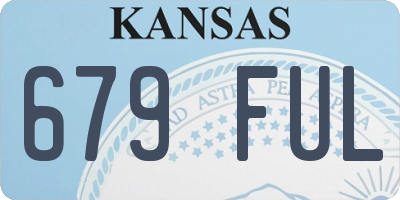 KS license plate 679FUL