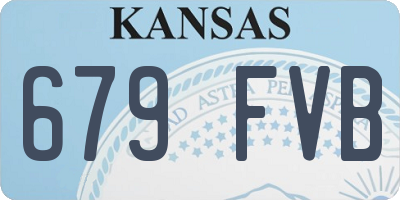 KS license plate 679FVB