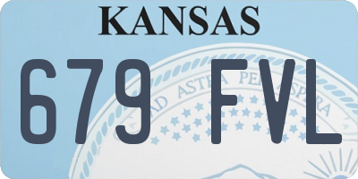 KS license plate 679FVL