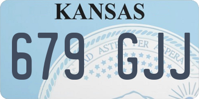KS license plate 679GJJ