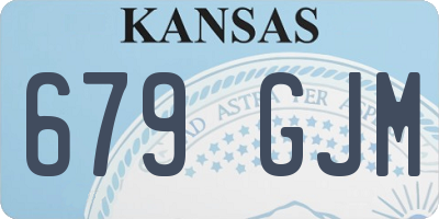 KS license plate 679GJM