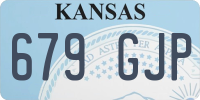 KS license plate 679GJP