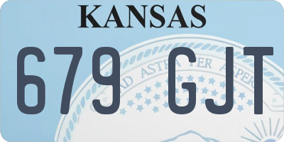 KS license plate 679GJT