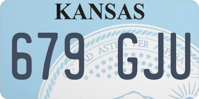 KS license plate 679GJU