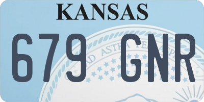 KS license plate 679GNR