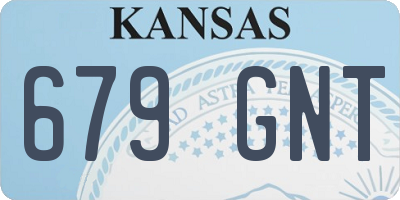 KS license plate 679GNT