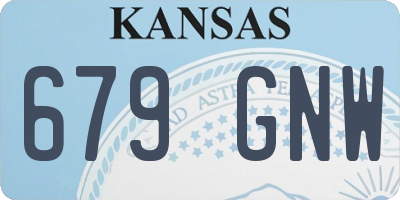 KS license plate 679GNW