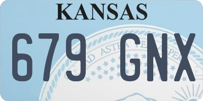 KS license plate 679GNX