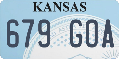 KS license plate 679GOA