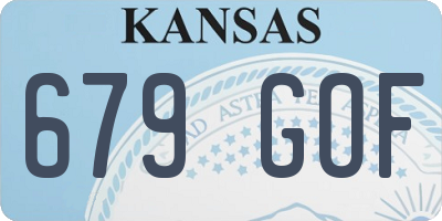 KS license plate 679GOF