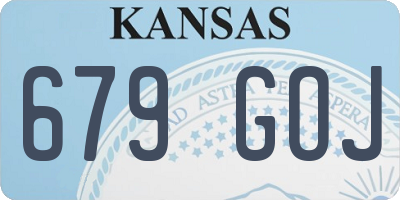 KS license plate 679GOJ