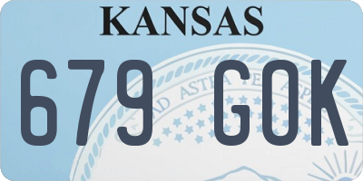 KS license plate 679GOK