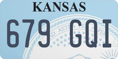 KS license plate 679GQI