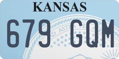 KS license plate 679GQM