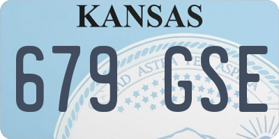 KS license plate 679GSE