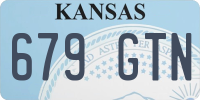 KS license plate 679GTN