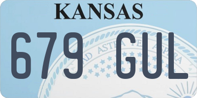 KS license plate 679GUL