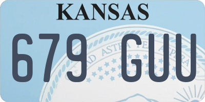 KS license plate 679GUU