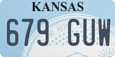 KS license plate 679GUW