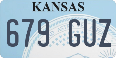 KS license plate 679GUZ