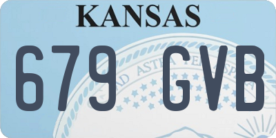KS license plate 679GVB