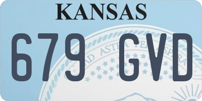 KS license plate 679GVD