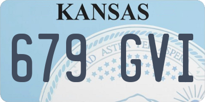 KS license plate 679GVI