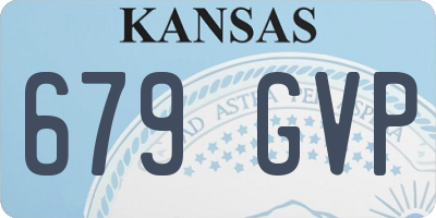 KS license plate 679GVP