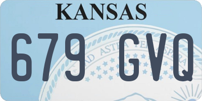 KS license plate 679GVQ