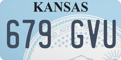 KS license plate 679GVU