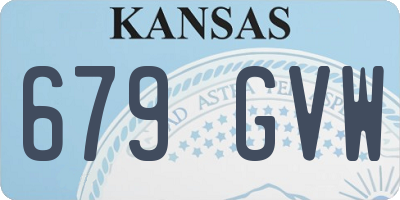 KS license plate 679GVW