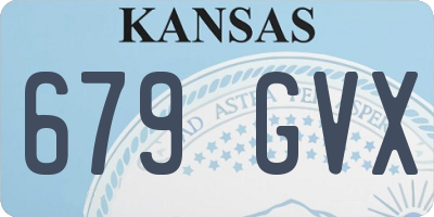 KS license plate 679GVX