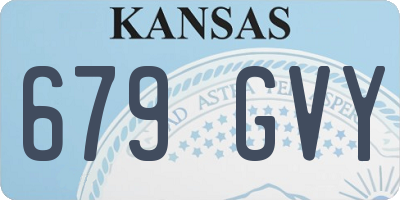 KS license plate 679GVY
