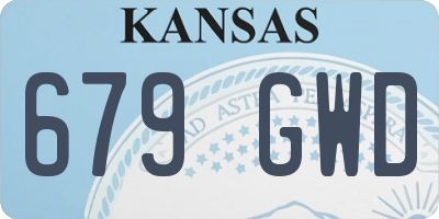 KS license plate 679GWD