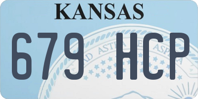 KS license plate 679HCP