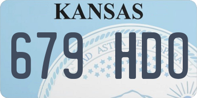 KS license plate 679HDO