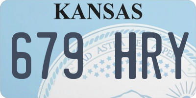 KS license plate 679HRY