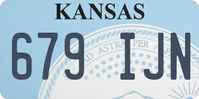 KS license plate 679IJN