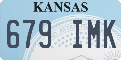 KS license plate 679IMK